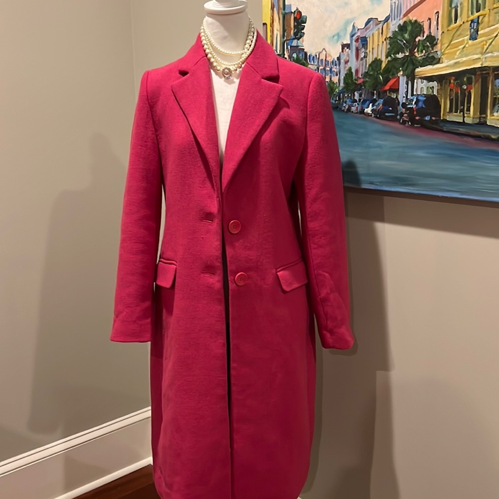 House of Harlow 1960 NWT midi coat peacock pink Size Small